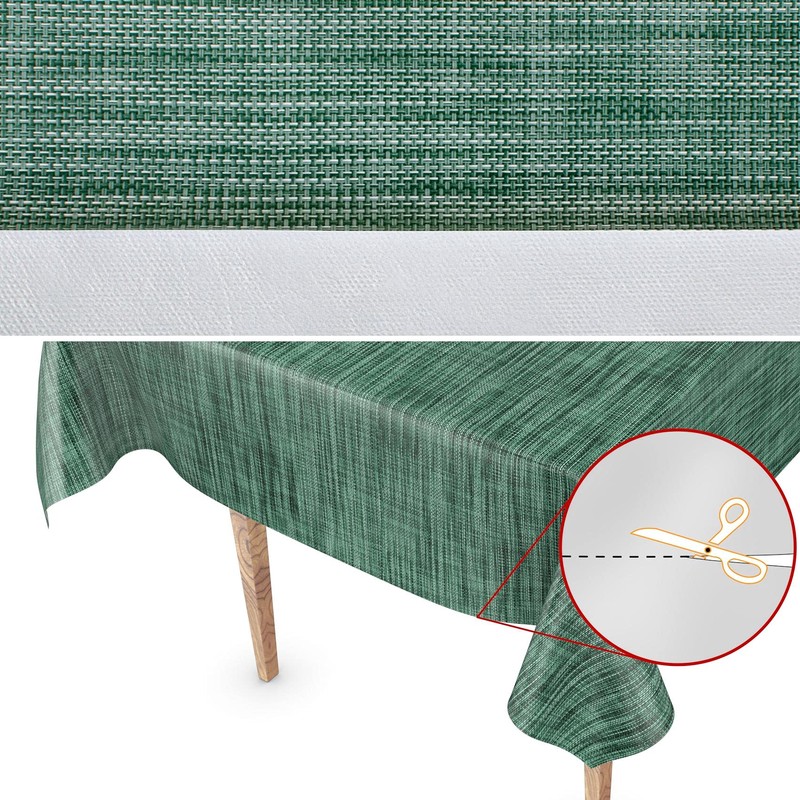 Washable Garden Tablecloth, Oilcloth, 160 x 140 cm, Cut Edge,