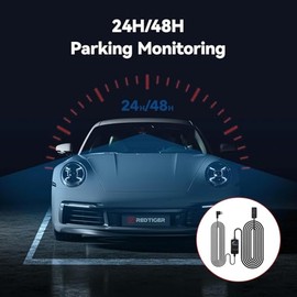 REDTIGER REDTIGER Dash Cam OBD Hardwire Kit with USB C Port,12V-24V to 5V, Low Voltage Protection for 24H Parking Mode,Suitable Series Dash Cam