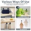Sekonow 8Pcs Suction Cup Clips, Shower Curtain Clips Windproof Splash