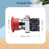 Heyiarbeit 600V 10A Emergency Stop Push Button Switch ZB2-BE101C Self-Locking