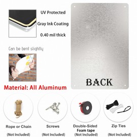 Bevkyc Vintage Bar Sign Decor, Bar Open Proudly Serving Whatever You Bring, Funny Metal Sign for Home Bar Garage Man Cave Decor, 12 x 8 Inches, Aluminum, Rectangular