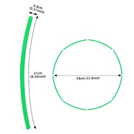 TOMALL 40pcs Reflective Wheel Rim Stripe Decals for Bicycle, Car, Cycling, Bike, Motorcycle - Night Reflective Safety Decoration Stripe Universal Rim Stickers (Green)