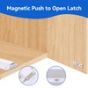 2 Pcs White Push to Open Door Catches,Spring Release Push