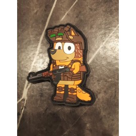 BLACKHAWK! Bluey Moral Tactical Patch PVC Hook/Loop GBRS SUPDEF FOG Airsoft