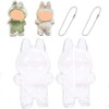 2Pcs Acrylic Display Case for 6.9 Inch Plush Figure Dolls,Transparent