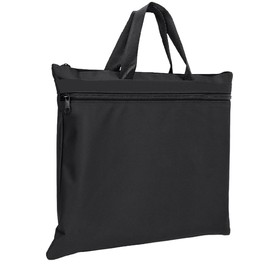 A4 Canvas Document Bag Zippered File Pouch Bag with Handle,Waterproof File Folder Brifecase for Project Meeting Office Travel