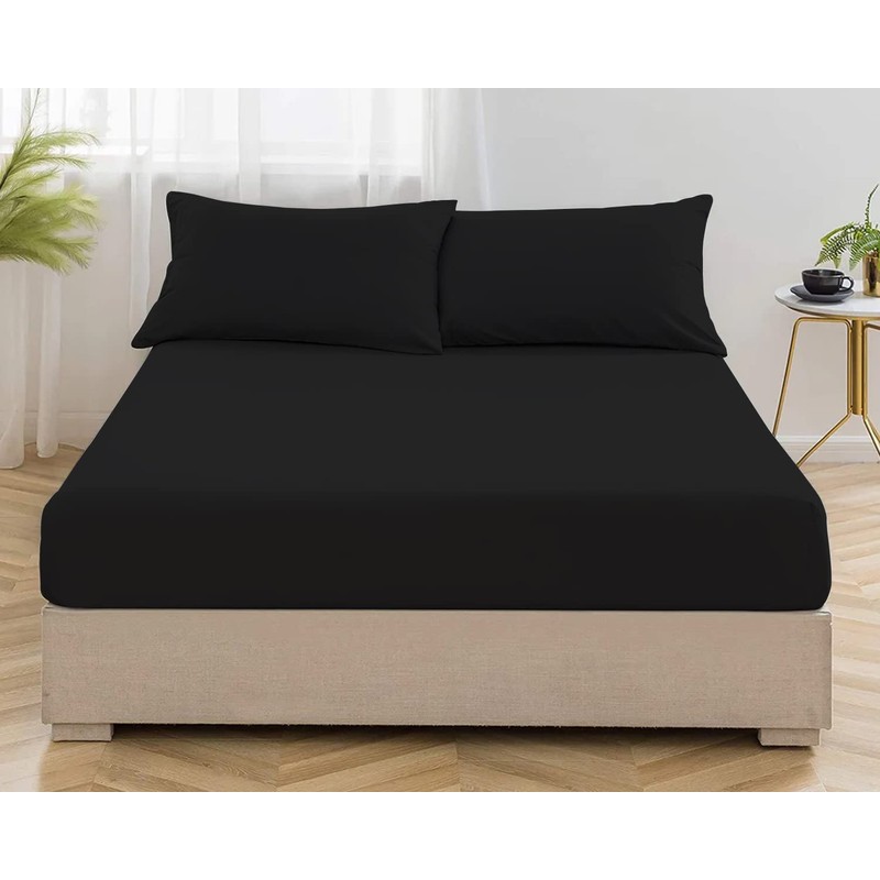 MistyMorning Fitted Sheet, Soft & Premium quality Bedding & Linen,