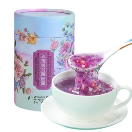 SIJIYUNLI-Rose Silver ear and Lotus Root Powder Soup 350g/12.34oz served quickly, is both Tremella and Lotus Root Powder Soup, suitable for those in a hurry, beautifully packaged, and a must-have gift,breakfast.