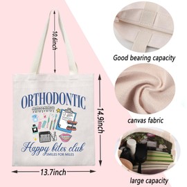 TSOTMO Kieferorthopädische Tragetasche, Kieferorthopädische Assistentin, Zahnhygieniker, Geschenk, Zahnarztpraxis, Kieferorthopädisches Personal, Wertschätzungsgeschenk, Kiefergerechte Tragetasche