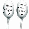 Mr. Right Mrs. Always Right Coffee Spoon for Engagement, Couples