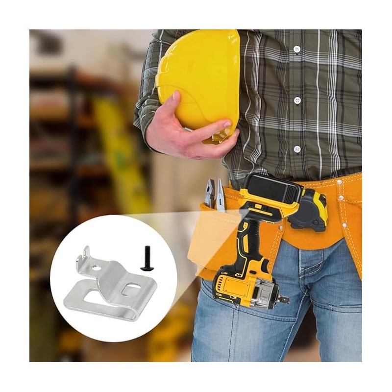 6 Pack Belt Clips, Replacement Belt Hook Clip, Drill Belt
