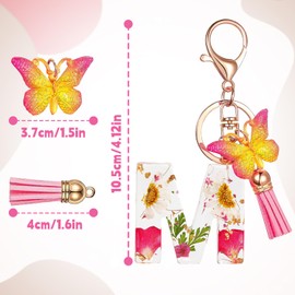 LECTNORE Schlüsselanhänger, personalisierter Schlüsselanhänger, Schlüsselanhänger für Damen, süßer Schlüsselanhänger, personalisierter Schlüsselanhänger, Taschen-Schlüsselring (Rosa-M)