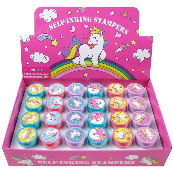 TINYMILLS 24 Pcs Unicorn Stampers for Kids