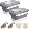 DDMOMMY 10-26 LBS Dog Food Storage Container,Collapsible Dog Food Containers
