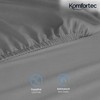 Komfortec Brushed Microfibre Fitted Sheet 140 x 200 cm Grey