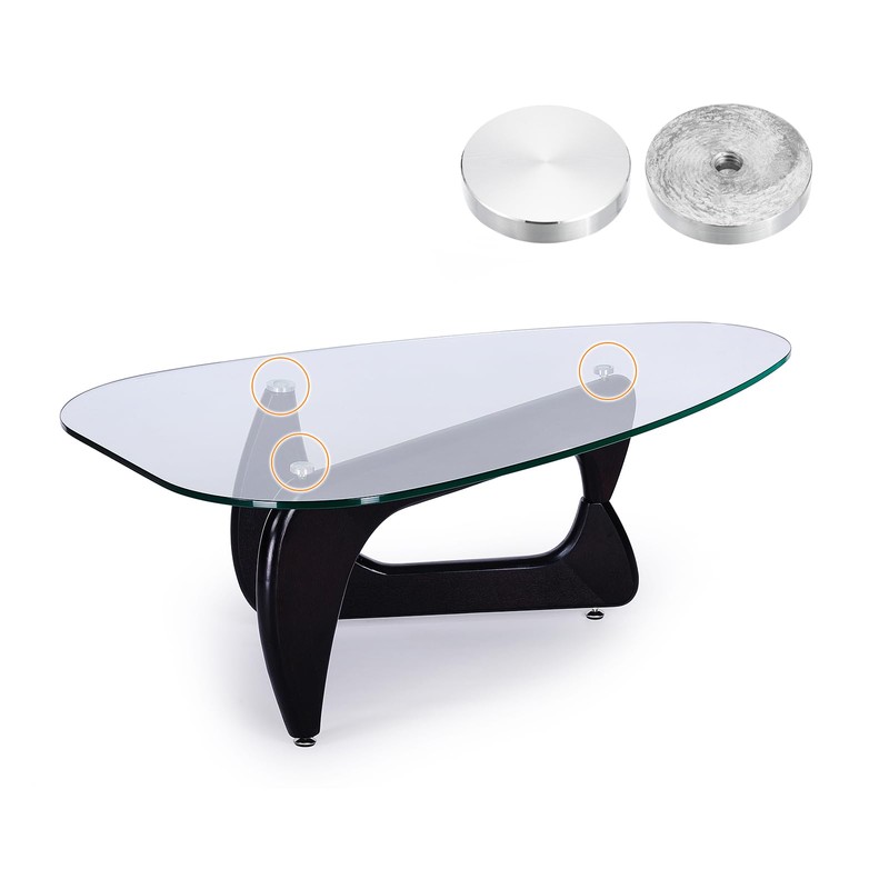 sourcing map M8 Thread 40 mm Diameter Round Shape Aluminium