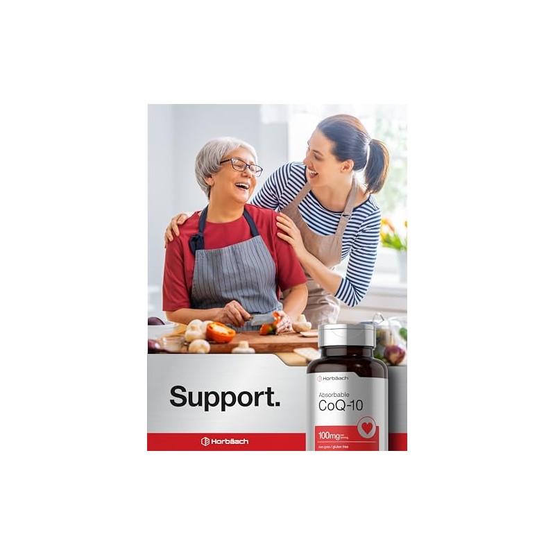Horbäach Cápsulas blandas de CoQ10 de 100 mg | 120