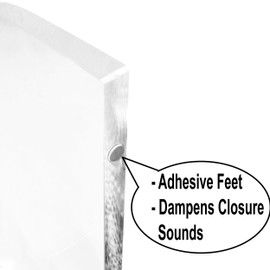 AMT Acrylic Monitor Stand Clear Monitor Stand Clear Monitor Riser Laptop/PC/Multimedia Monitor Stand for Home Office (Large- 2 Pack (2 PCS))