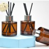 Yaphetss 2Pcs 50ml 1.7oz Diffuser Bottles Empty Glass Diffuser Jar