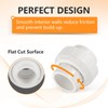 20 Pack HeSun 3/4 Inch PVC Slip Union Coupling Adapter,