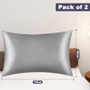 2 Pack Silk Pillowcases for Hair and Skin, Satin Pillow