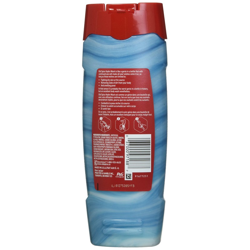Old Spice Hydro Wash Body Wash Hardest Working Collection Pure