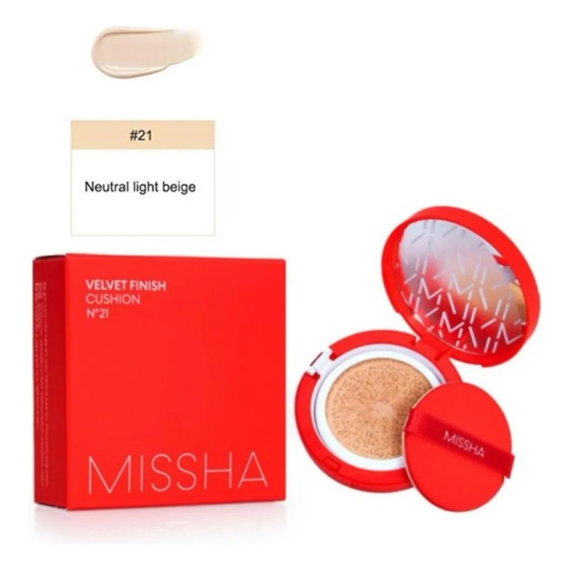Missha Velvet Finish Cushion Base De Maquillaje En Cushion