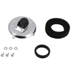 Simson KR51/1 Schwalbe, KR51/2 Schwalbe, SR4-2 Star, SR4-3 Sperber, SR4-4 Habicht Ignition Lock Cover with Small Parts, Aluminium