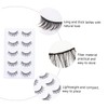 BIUDECO 5pairs Natural Cross False Eyelashes Volume Lashes for Daily
