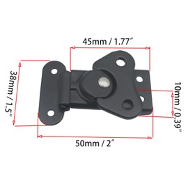 OZXNO 4 Pcs Spring Loaded Butterfly Twist Latch Keeper Metal Hardware Toggle Clamp Toolbox Box Spring Loaded Latch Box Chest Closure