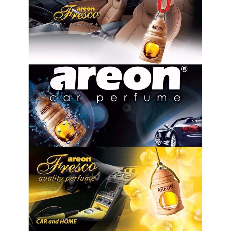 AREON Fresco Auto Duft Beverly Hills Hängend Glas Duftflakon Flakon