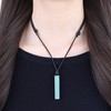 COAI Power Stone Stick Bar Power Stone Necklace, green aventurine,