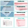 EupHHonycs 4 Pack Leakproof Clear Toiletry bags Cosmetic Bag, Reusable