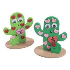 3D Valentine Cactus Ck- 12 - Crafts for Kids and Fun Home Activities