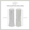 Exclusive Home Chatra Faux Silk Grommet Top Curtain Panel Pair,