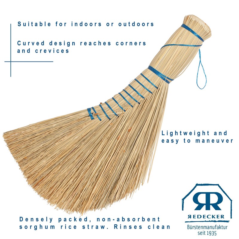 Redecker Whisk Brush, Dutch-Style, Set of 2, 12-1/2 inches, Sturdy