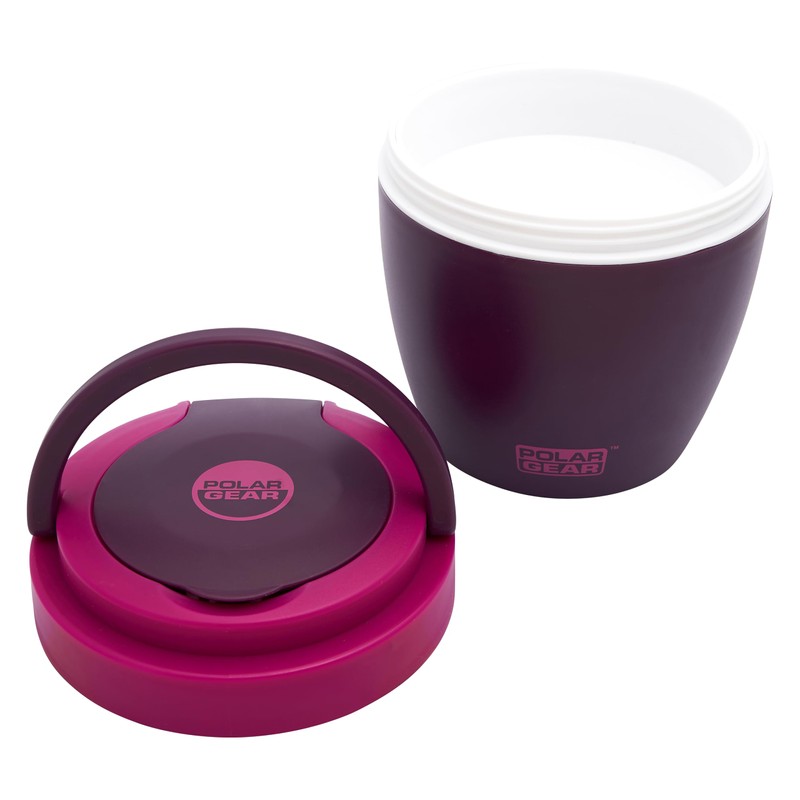 Polar Gear Microwavable Food Containers with Fold Away Cutlery, Polypropylene,