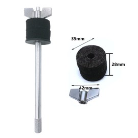 TUOREN 3Pcs Cymbal Stackers, 4 inch, 5.7 inch and 7.28inch Cymbal Stacker Mount 8mm Thread Cymbal Stacker Attachment Percussion Instrument Accessories