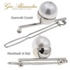 Gia Alessandra GA248 - Pasadores de pelo de color blanco