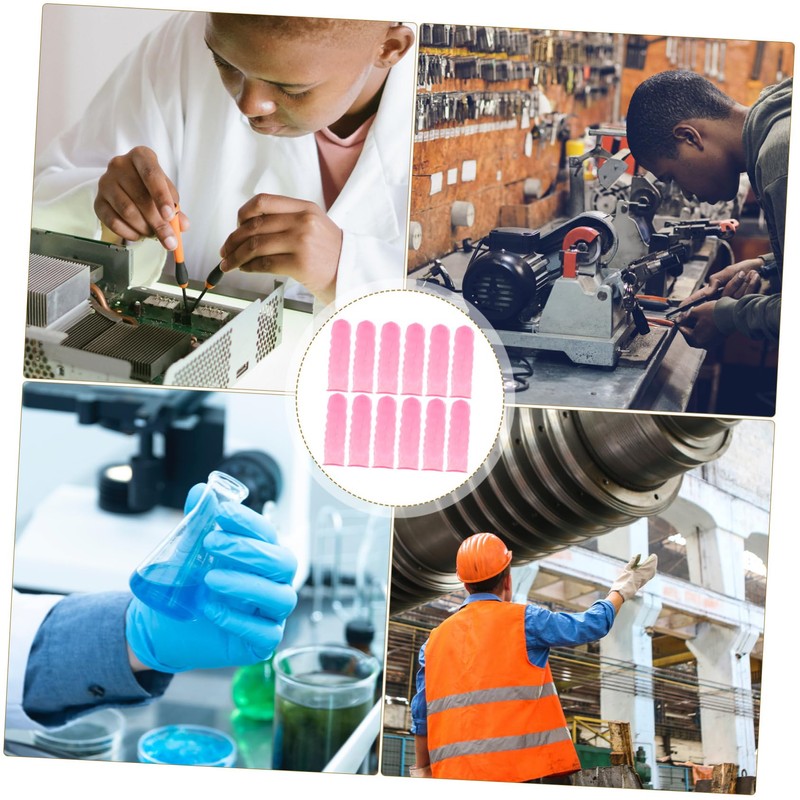 Operitacx 100pcs Finger Sleeves Latex Finger Protectors for Joint Support