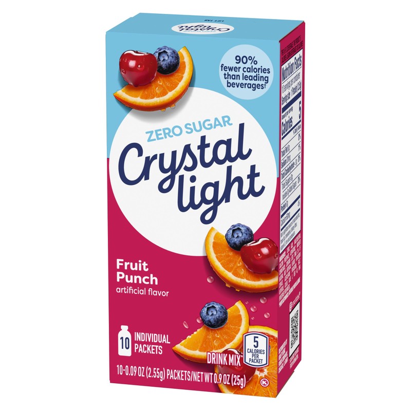 Crystal Light Fruit Punch Artificially Flavored Powdered Drink Mix, 10