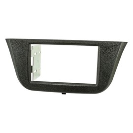 tomzz Audio 2422-000 Double DIN Radio Faceplate Compatible with Iveco Daily VI from Year of Manufacture 2014 Black Grained