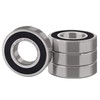XIKE 6205-2RS Ball Bearings 25x52x15mm, Bearing Steel and Double Rubber