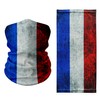 Tigoli Multifunctional Neck Gaiter with Distressed French Flag Design –