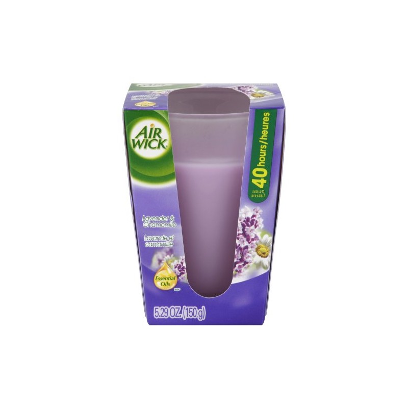 Air Wick Candles Frosted, Rich Lavender and Warm Velvet, 5.29-Ounce