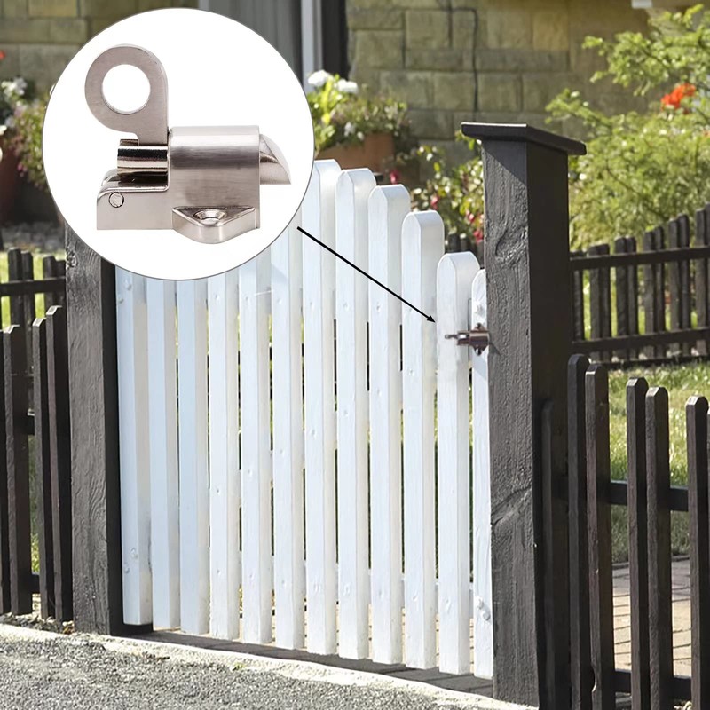 Latch Lock, Zinc Alloy Spring Bounce Lock Security Pull Ring