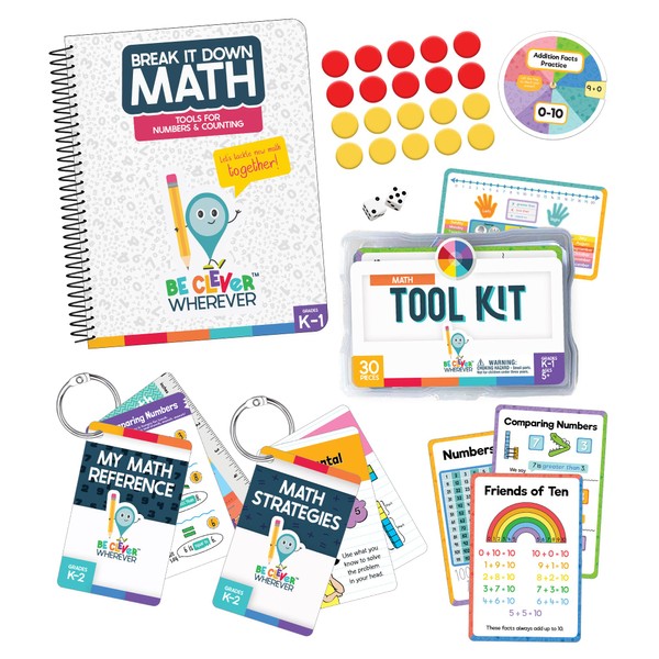 Be Clever Wherever K-1 Math Kit, Kindergarten Math - 1st