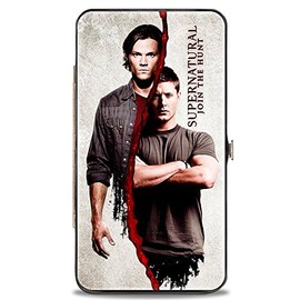 Buckle-Down Womens Buckle-down Hinge - Supernatural Winchster Brothers Divided Wallet, Multicolor, 7 x 4 US