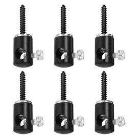 DC VOLTAGE Swag Hook Adjustable Cable Ceiling Mount Hook with Screws for Ceiling Lights Cable Lamp Hook for Fabric Electrical Cord Cable Hanging Pendant Lighting Fixtures, Pack of 6