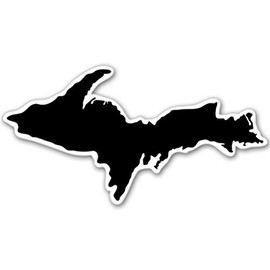 Upper Penninsula UP Michigan Vinyl Sticker - Select Size